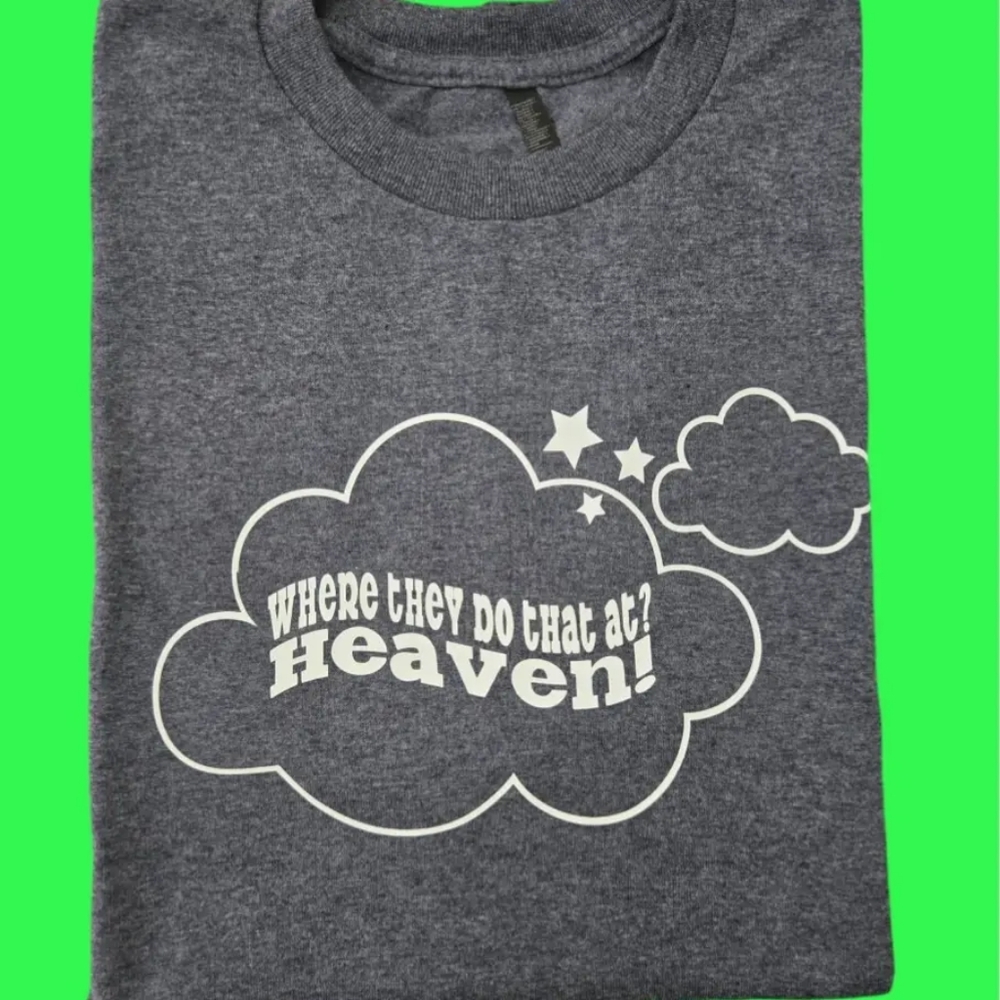 Graphic Tee with Cloud Design